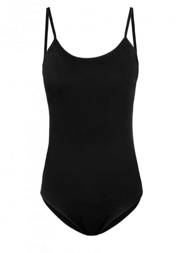 Alışveriş Meydanı Siyah İnce Askılı Çıtçıtlı Kancalı Bayan Likralı Zıbın Body Atlet - 3