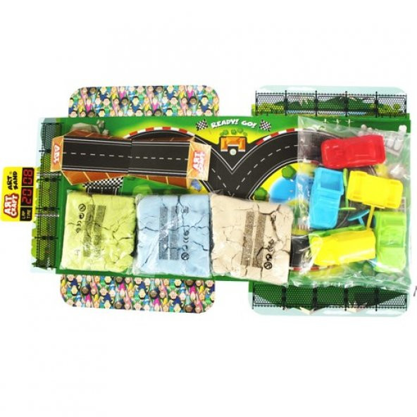Dede Art Craft Kinetik Kum 750 gr Arabalar Seti - 3