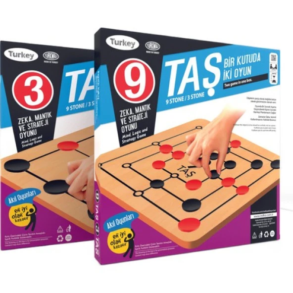 Redka 9 Taş 3 Taş Zeka Oyunu - Resim 4