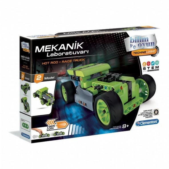 Clementoni Mekanik Laboratuvarı Hot Rod ve Race Truck 64959