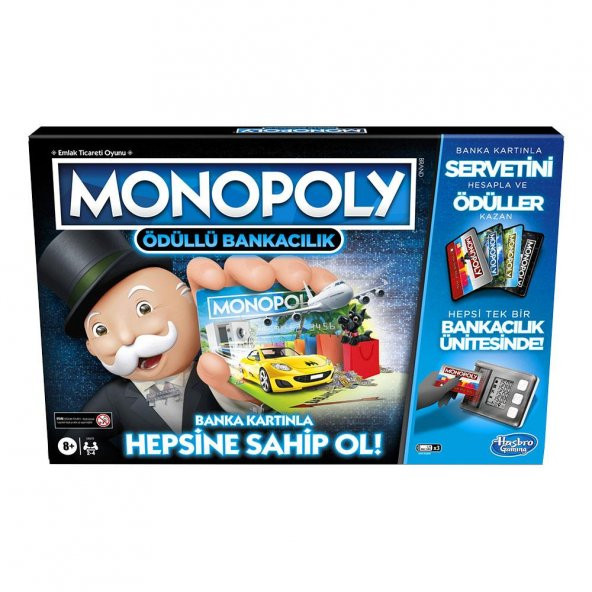 Monopoly Ödüllü Bankacılık E8978 Kutu Oyunu Lisanslı Ojınal  Ürün