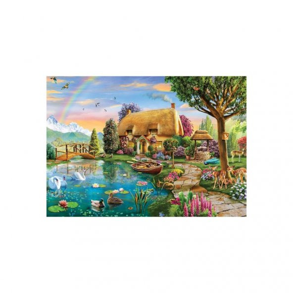KS Games Puzzle 2000 Parça Lakesıde Cottage Puzzle Lisanslı Ürün - 2