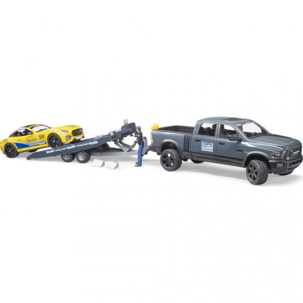 Bruder Ram 2500 Pıckup ve Roadster Yarış Arabası BR02504 Lisanslı Ürün - 2