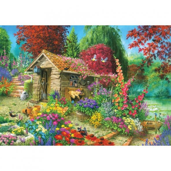 KS Games Puzzle 1500 Parça Garden Shed 22004 Lisanslı Ürün - 2