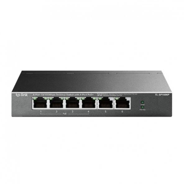 TL OMADA RR TL-SF1006P 4 PORT PoE SWITCH,67W,250m - 2