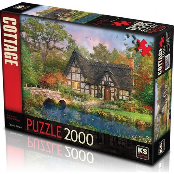 KS Games Puzzle 2000 Parça The Stoney Brıdge Cottage Puzzle Lisanslı Ürün