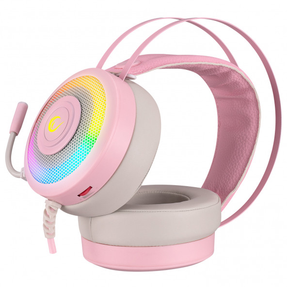 Rampage Miracle-x3 PLUS Pembe 7.1 Surround Rgb Mikrofonlu Gaming Oyuncu Kulaklığı - 3