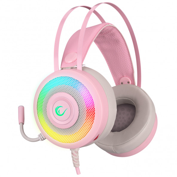Rampage Miracle-x3 PLUS Pembe 7.1 Surround Rgb Mikrofonlu Gaming Oyuncu Kulaklığı - 4