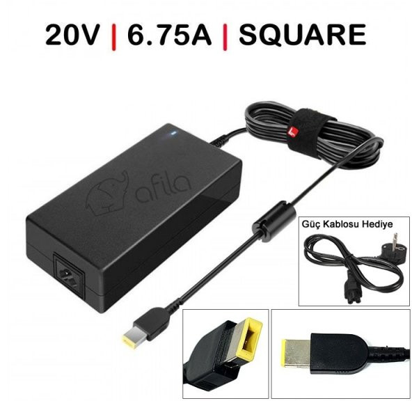Lenovo ideaPad L340-17IRH Gaming Adaptör Cihazı, Şarj Aleti (135W) 20V 6.75A