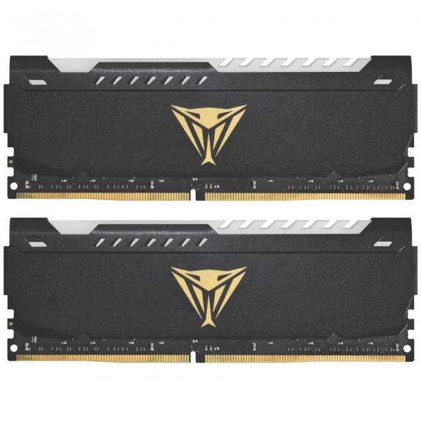 PATRIOT 16GB (2X 8GB) 3200MHz DDR4 DUAL KIT RGB PC RAM VIPER STEEL PVSR416G320C8K - 2