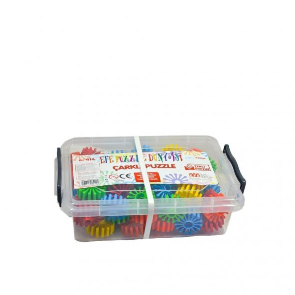 414 Efe Toys, 60 Parça Çarklı Puzzle - 6