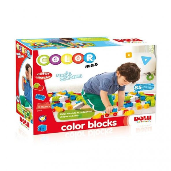 5014 Renkli Bloklar 85 Parça -Dolu