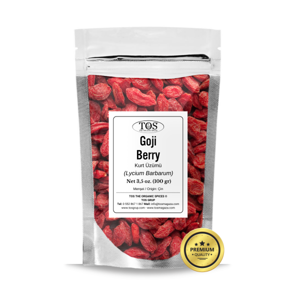 Goji Berry (Kurt Üzümü) 100 gr (1. Kalite) Lycium Barbarum