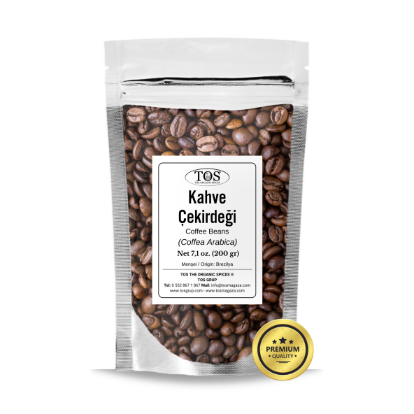 Kahve Çekirdeği 200 gr (1. Kalite) Coffea Arabica