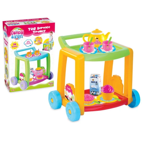 03354 Candy & Ken Çay Servis Arabası - 2