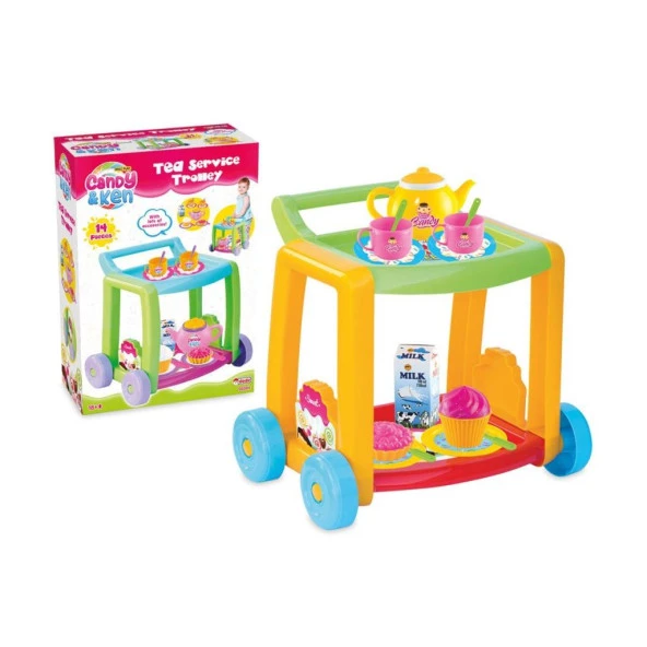 03354 Candy & Ken Çay Servis Arabası - 12