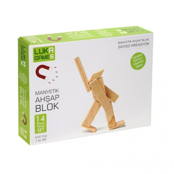 Luka Games Ahşap Manyetik Blok - 2