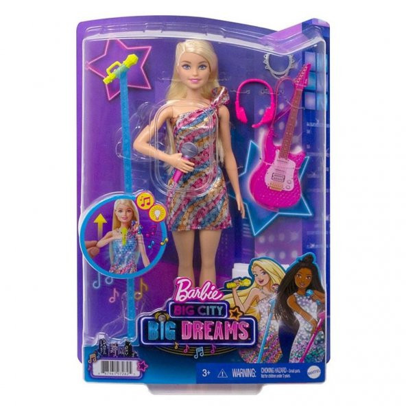GYJ23 Barbie  Malibu Şarkıcı Bebek / Büyük Şehir, Büyük Hayaller Serisi - 1