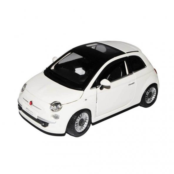 22106 Burago 1:24 Fiat 500 2007 Model Araba - 6