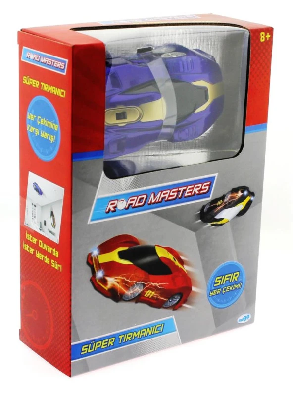 Duvarda Yürüyen Mavi Araba - 2