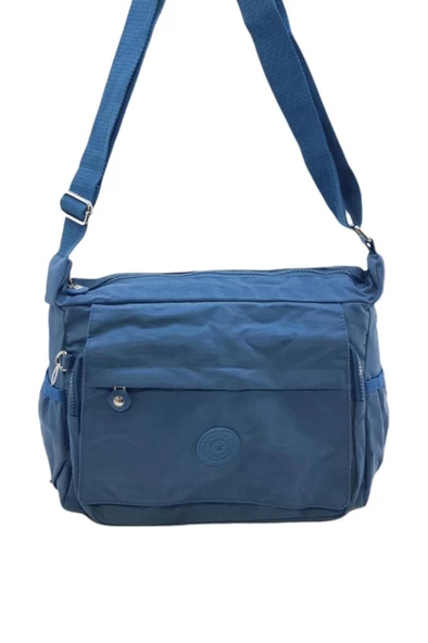 Kadın Postacı Omuz Okul Çantası Klinkır Çapraz Askılı Çok Cepli Yağmur Geçirmez Hafif Kumaş Farklı Renk Seçenekleri 571 - 6