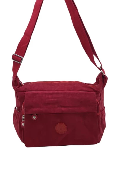 Kadın Postacı Omuz Okul Çantası Klinkır Çapraz Askılı Çok Cepli Yağmur Geçirmez Hafif Kumaş Farklı Renk Seçenekleri 571 - 3