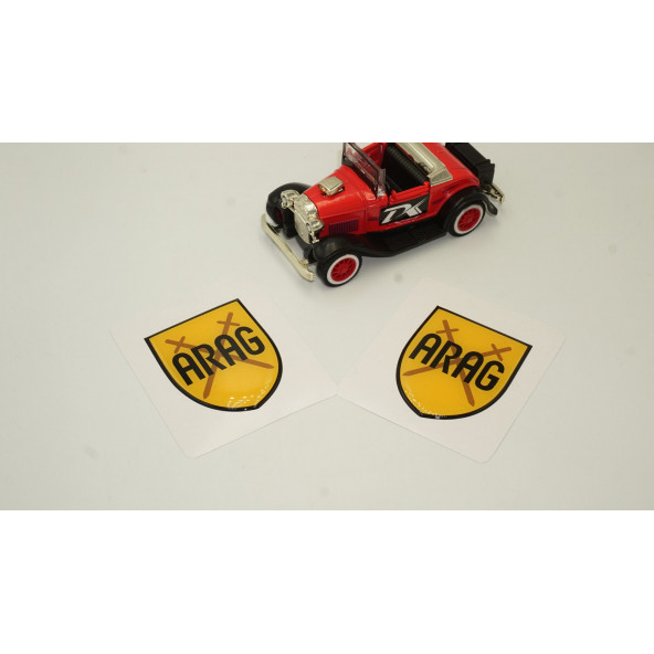 Arag Logo Damla Silikon Sticker 2 Li Set - Resim 2