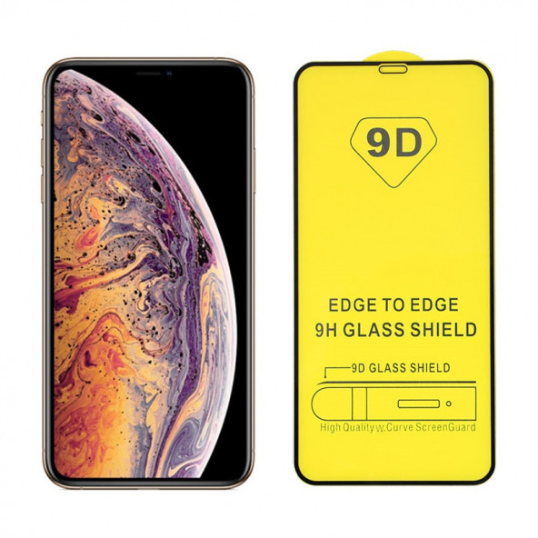 iPhone XS Max 9D Full Glue Kavisli Tam Kaplayan Cam Ekran Koruyucu - 2