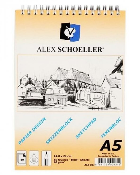 Alex Schoeller Eskiz Defteri A5 90 g