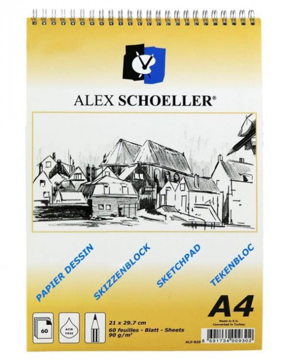 Alex Schoeller Eskiz Defteri A4 90 g ürün görseli 1
