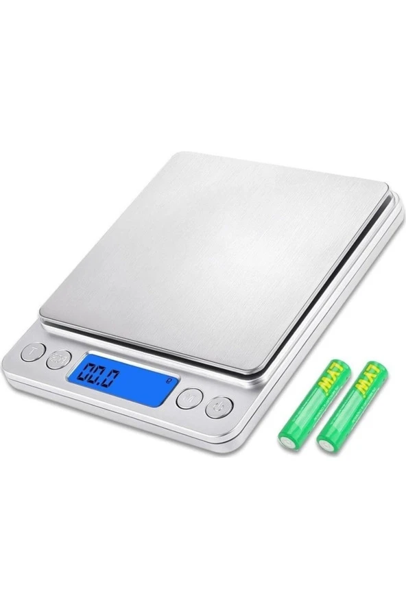 CROWN DİJİTAL MUTFAK TERAZİSİ PROFESYONEL TARTI 0.01GR HASSAS TERAZİ