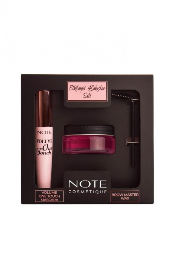 Note Volume One Touch Mascara + Note Brow Master Wax