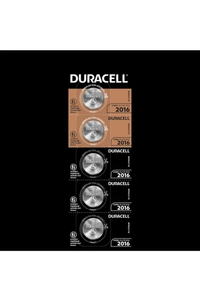 DURACELL 2016 PİL 3V 5Lİ DÜĞME PİL LİTYUM PARA PİL - 1