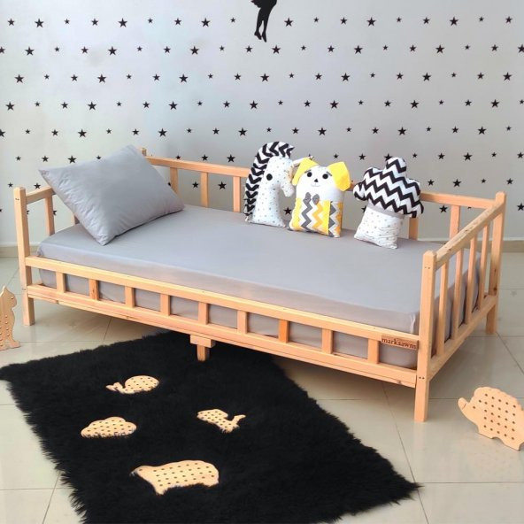 Markaawm Montessori Yatak Yıldız Korumalıklı Çocuk Yatağı Premium - 7