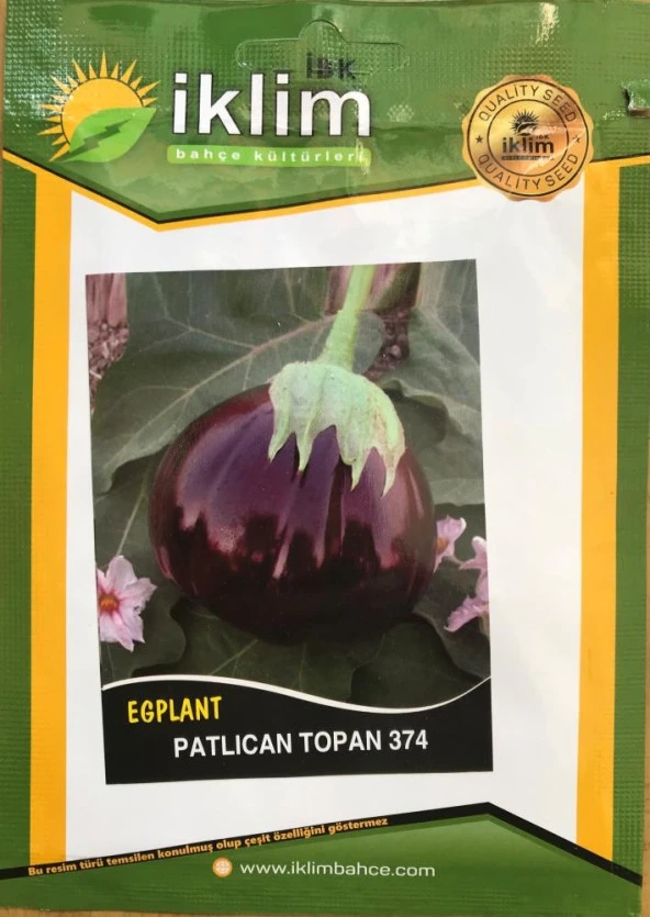 Patlıcan Tohumu Topan 374 - 10g (~ Takribi 1300 Tohum) ürün görseli 1