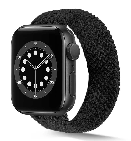 Apple Watch 40mm KRD-38 Hasır Örgü Dizayn Small Kordon