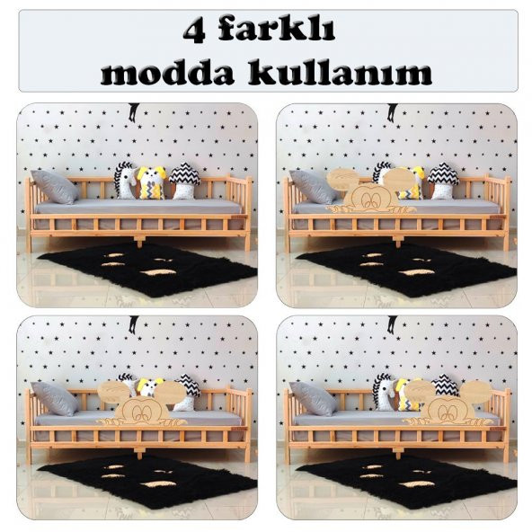 Markaawm Mickey Montessori Yatak 90x190 Ahşap Çocuk Karyola - 2