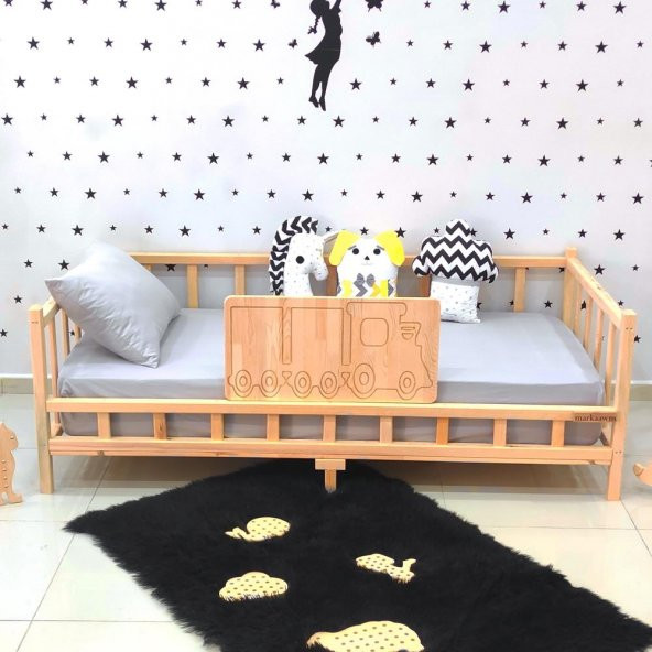 Markaawm Trenli Montessori Karyola Çocuk Yatak Bebek Beşiği - 6