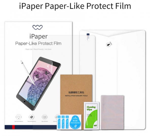 Apple iPad Pro 12.9 2020 (4.Nesil) ​Kağıt Hissi iPaper Like Tablet Ekran Koruyucu