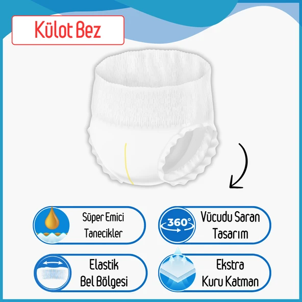 Paddlers Yetişkin Hasta Emici Külot Bez Medium 120 Adet - 3