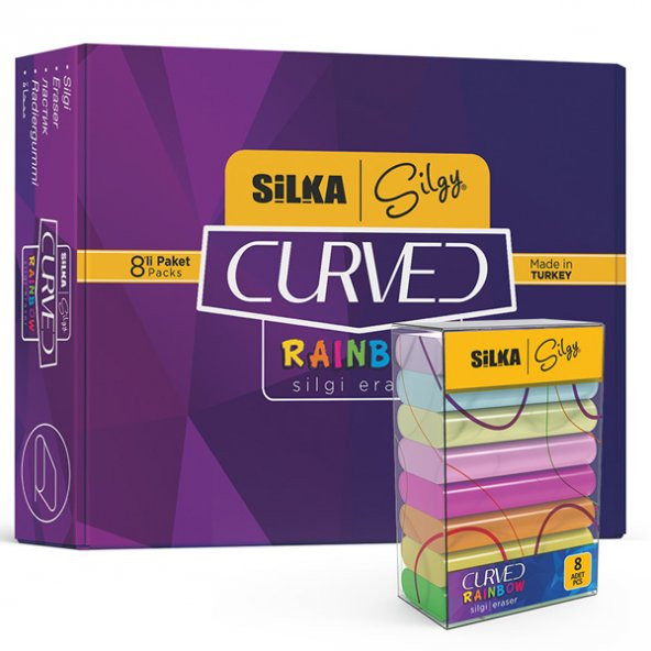 Silka  Silgi Rainbow 8 Li Neon Pastel (30 paket) Sg.51