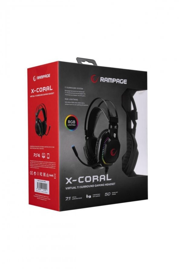 Rampage Rm-k48 X-coral Virtual 7.1 Surround Sound Oyuncu Kulaklığı - 2