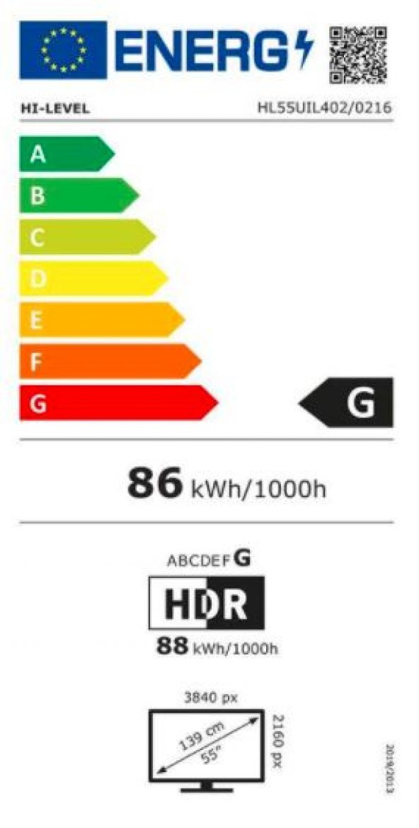 Hi-Level HL55UAL402 4K Ultra HD 55" 140 Ekran Uydu Alıcılı Smart LED TV - 2