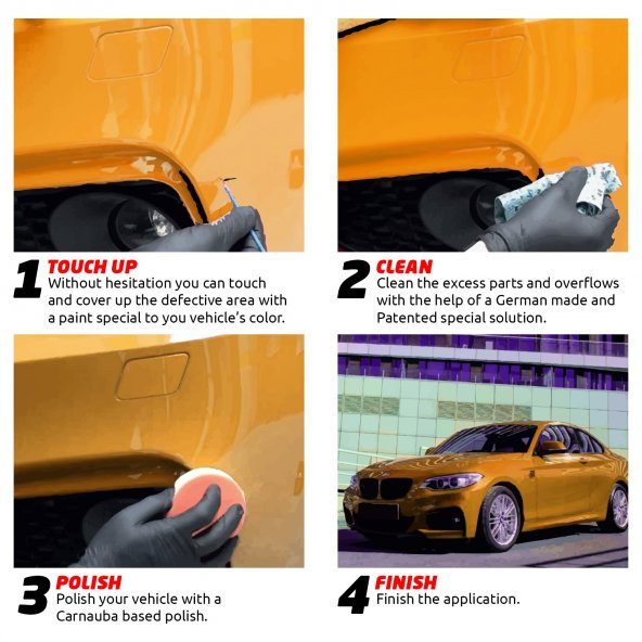 Color and Paint Range Rover için Otomobil Rötuş Boyası - PHOTON RED - CCB - 2