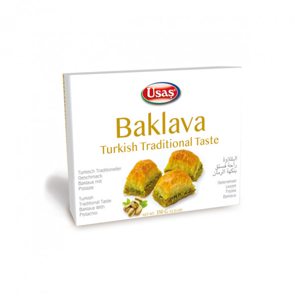 Turkish Traditonal Taste Baklava With Pistachio 400 g
