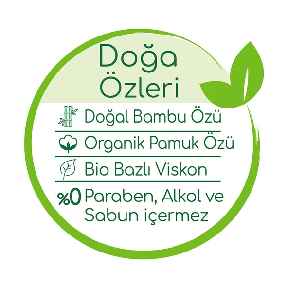 Bebem Natural Narin Dokunuş Islak Bebek Mendili 1620 Adet - 2
