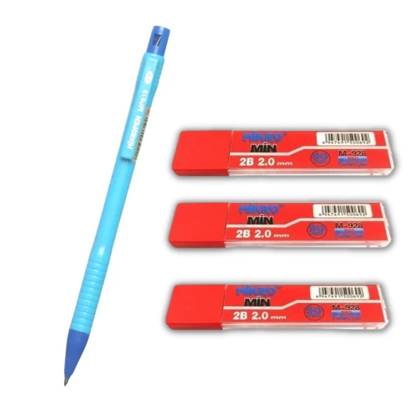 2.0 Mm Kalın Uçlu Versatil Kalem 1 Adet ve 2.0 Mm Kalın Uç Kırmızı 3 Adet - 5