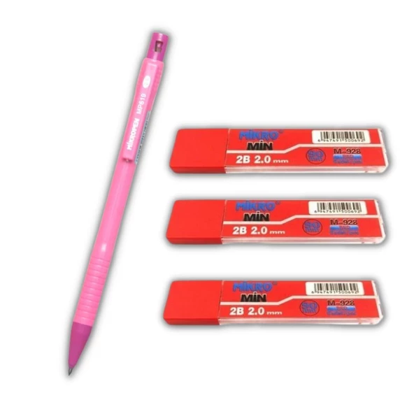 2.0 Mm Kalın Uçlu Versatil Kalem 1 Adet ve 2.0 Mm Kalın Uç Kırmızı 3 Adet - 4