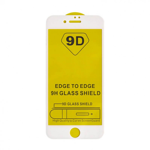 iPhone 8 Full Glue Kavisli Tam Kaplayan 9D Cam Ekran Koruyucu - 3