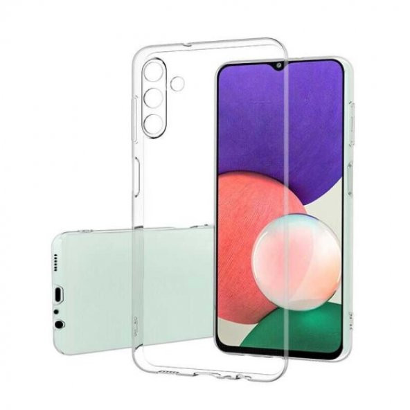 Samsung Galaxy A13 Kılıf Ultra İnce Şeffaf Silikon Kapak